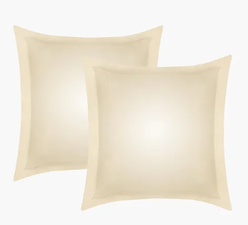 Vista 10 de Juego de 2 fundas europeas 100 % de eucalipto lyocell Tencel (26 x 26), enfriamiento natural, fibra Tencel Lyocell certificada, súper suave, sedosa