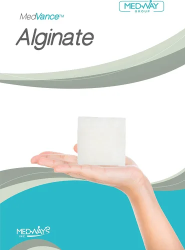 Vista 7 de MedVance TM Alginato – Apósito de alginato de calcio 2"x2", Caja de 5 apósitos Sterile And Individually Wrapped - Promotes Faster Healing - Super
