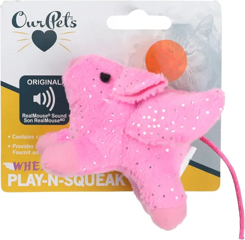 Vista 7 de Juguete para gato OurPets Play-N-Squeak, Ardilla, S, Ardilla