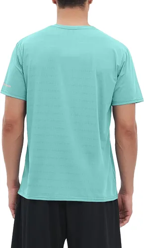 Vista 2 de Riverruns Camiseta de pesca para hombre, manga corta, protección solar UPF 50+, camiseta de natación, camiseta de protección contra erupciones