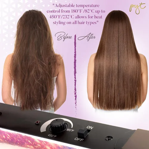 Vista 4 de PYT Lola Tool Kit 1.25 Plancha Plana 1 Varita Curling 0.748 in 1 Mini Plancha De Pelo