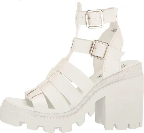 Vista 8 de Steve Madden Womens Cosmic Faux Leather Ankle Strap Gladiator Sandals