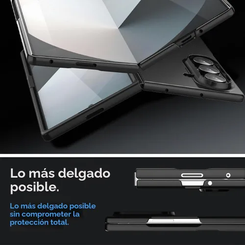 Vista 3 de AICase para Samsung Galaxy Z Fold 7 Funda, Funda de Teléfono Protectora de Ajuste Delgado para Samsung Galaxy Z Fold 7 5G, Negro