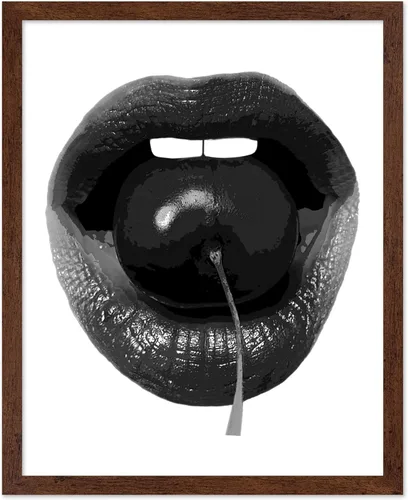 Vista 22 de Poster Master Impresión de labios dorados, póster de mordida de labio, arte moderno y minimalista, regalo bohemio para hombres y mujeres, diseño