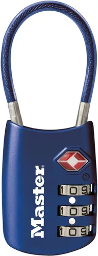 Vista 12 de Master Lock 4688D Candado para Equipaje con Combinación Personalizable Aprobado por TSA, 1 Unidad, Plateado