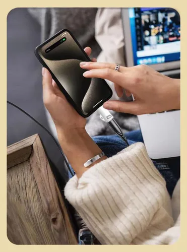 Vista 5 de Paquete de 2 adaptadores de carga USB-C compatibles con iPhone 15/15Plus/15Pro/15 Pro Max, Pad Air i OS y más dispositivos tipo C, carga tipo C