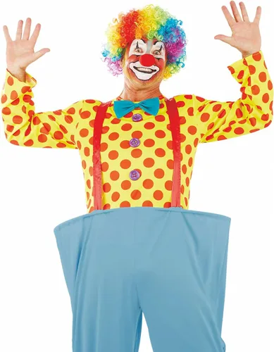 Vista 2 de fun shack Disfraz de payaso para adultos, disfraces de payaso para hombres, trajes de payaso para adultos, divertido disfraz de payaso para adultos