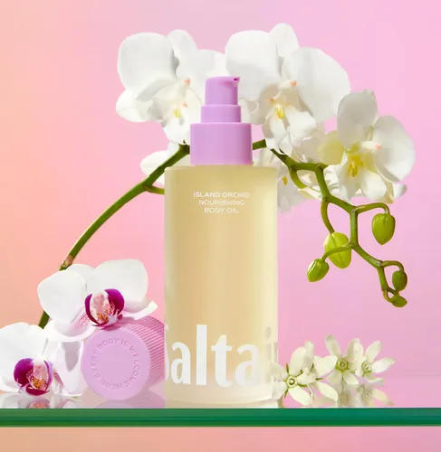 Vista 5 de Saltair Aceite corporal - Lujoso aceite de orquídea isleña para después de la ducha y el baño para mujeres y hombres. Hidratante botánico, no graso