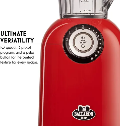 Vista 4 de Ballarini Tesoro - Batidora de encimera - Rojo cereza, fabricada en Italia
