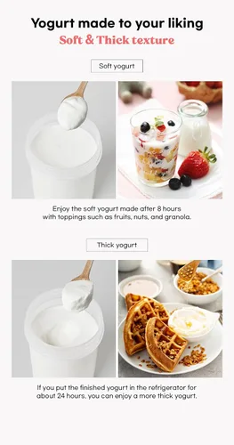 Vista 6 de ROICHEN MINEW YOGURT MAKER, YOGURT CASERO, HECHO EN COREA, NO ELÉCTRICO, FÁCIL HACER YOGURT