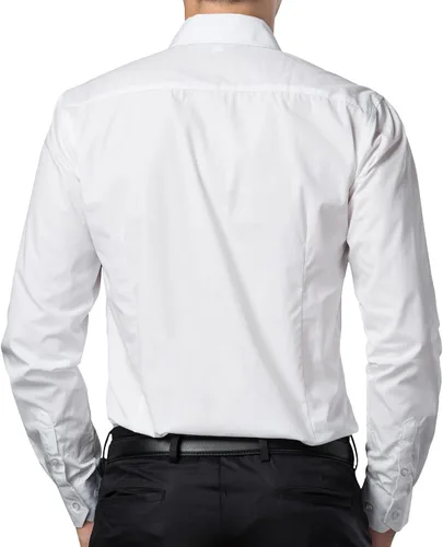 Vista 2 de Paul Jones - Camisas de vestir de manga larga con botones para hombre