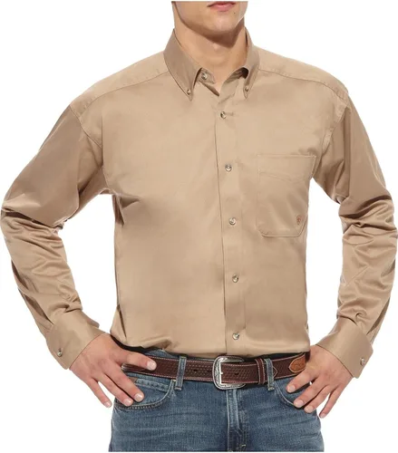 Vista 3 de ARIAT 10000505 - Camiseta de manga larga para hombre, color caqui