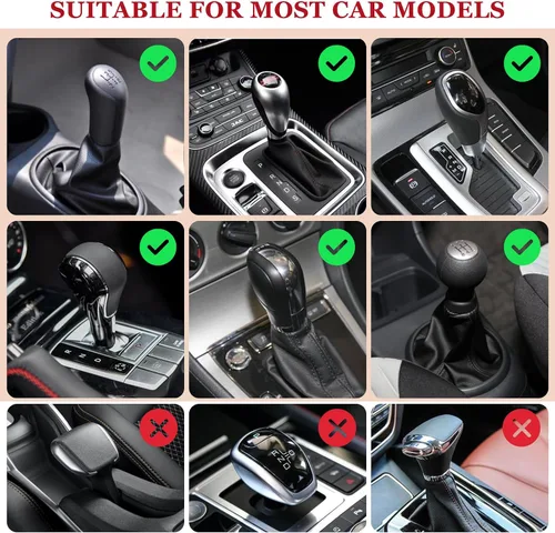 Vista 7 de Yajeea Sudadera con Capucha para Palanca de Cambios de Coche, Graciosa Sudadera Mini para Decoración de Coche, Cubierta Universal y Cálida para Pomo
