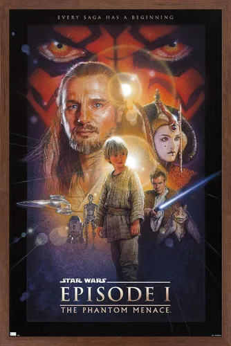 Vista 10 de Trends International Star Wars: The Phantom Menace - Póster de pared de una hoja (sin bloque de facturación), 34 pulgadas de largo x 22.4 pulgadas