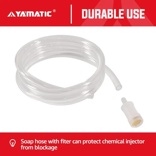Vista 5 de YAMATIC Kit de inyector químico ajustable, kit de inyector aguas abajo para lavadora a presión, conectores de 3/8 pulgadas, inyector de jabón