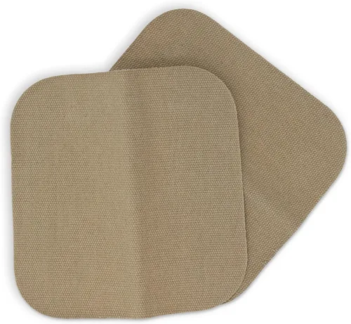 Vista 2 de Dritz - Parches para telas gruesas de aplicación por plancha de 5" x 5" (2 unidades)