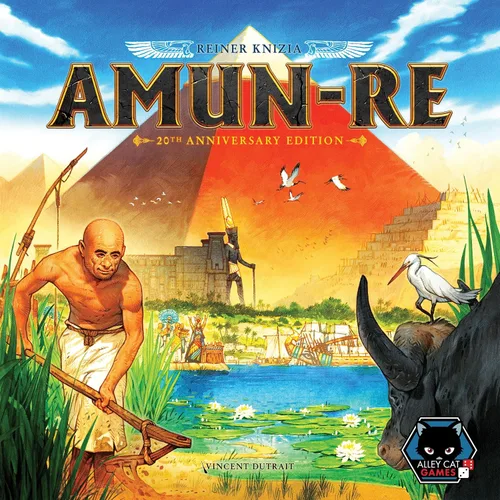 Vista 2 de Amun Re by Alley Cat Games Juego de mesa de estrategia A partir de 12 años 2 a 5 jugadores Juego clásico de subastas y construcción