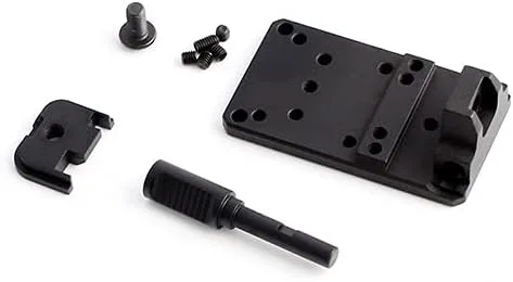 Vista 2 de Gotical Universal Optics Mount Pistol Red Dot Alcance Reflex Placa Base Pistola 17 19 22 23 Visión Trasera Reflex Mount