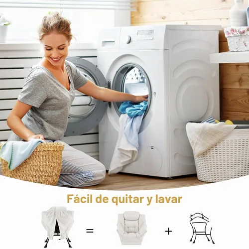 Vista 6 de Furlide - Silla perezosa con otomana, silla moderna con reposapiés plegable, silla de acento de salón, silla de lectura cómoda, sillones grandes