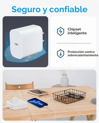 Vista 5 de Cargador USB C, para cargador de iPhone, 30 W, juego de 3 piezas con cable USB C de 3 pies de 6 pies, compatible con iPhone 17/17 Plus/17 Pro/17 Pro