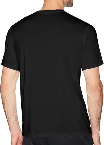 Vista 2 de Men Guys Shirt Round Neck Short-Sleeve Tee Top Custom Tees Clothes