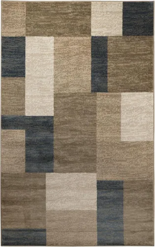 Vista 31 de Superior alfombra de área de la colección diseñador Clifton, 8 mm de altura de apilado, con respaldo de yute, diseño geométrico contemporáneo, Beige