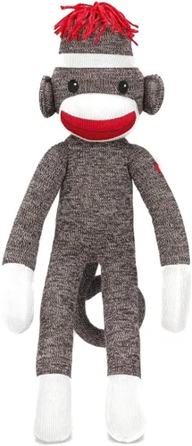 Vista 7 de Plushland Adorable Mono de Calcetines, El Original y Tradicional Juguete de Animal de Peluche Tejido a Mano, Regalo para Niños, Bebés, Adolescentes