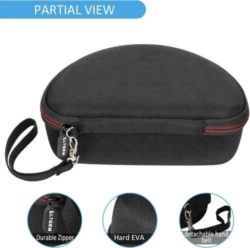 Vista 5 de LTGEM Estuche para gafas de seguridad Dewalt DPG82/DPG82-11/DPG82-11C/DPG82-11D/DPG82-21/DPG82-21C/DPG82-21D/DPG84 (Solo estuche)