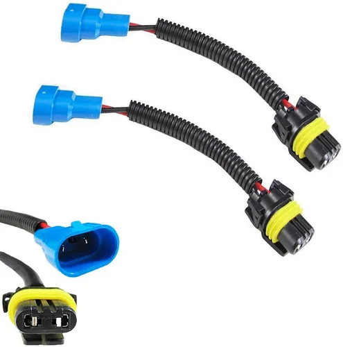 Vista 4 de x xotic tech H4 / 9003/HB2 - Adaptadores de arnés de cableado para faros delanteros, conector macho y hembra de cerámica de 14 AWG para bombilla