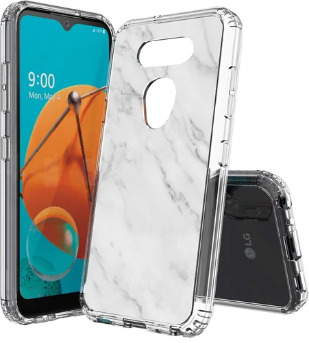 Vista 22 de Compatible con LG Aristo 5, funda transparente impresa, a prueba de golpes, arañazos, compatible con LG Phoenix 5/Fortune 3/Tribute Monarch/Risio 4