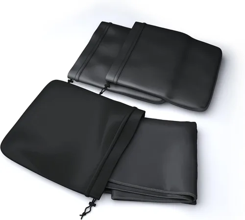 Vista 3 de Autotech Park Cubierta de nieve de ajuste personalizado compatible con Dodge Caravan Minivan 2010-2020, cubierta para parabrisas viene con cubierta