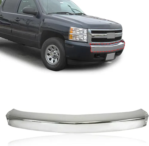 Vista 10 de CarPartsDepot Barra frontal para parachoques delantero para Chevy Silverado Negro