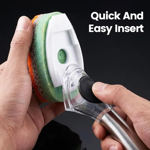 Vista 2 de Gourmet Easy Dishwand Sponge Refills for Soap Dispenser, Non-Scratch, 3Pack
