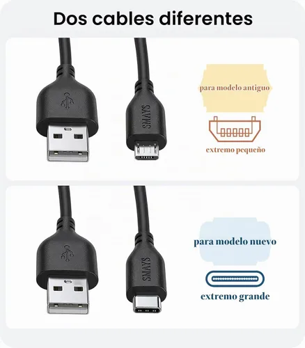 Vista 2 de Cable de carga de repuesto para Kindle Paperwhite, Kindle Fire, Amazon Fire Tablet - Cable USB de carga rápida de 6 pies