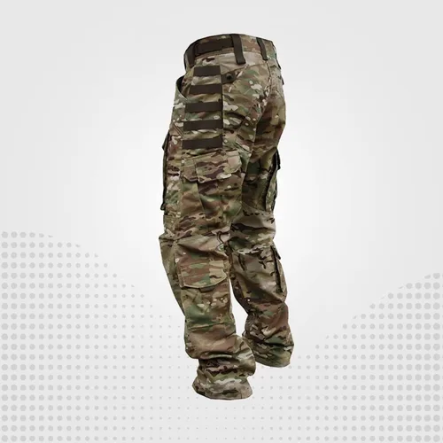 Vista 2 de PIONS Pantalones tácticos impermeables para hombre, pantalones de senderismo multifuncionales, rodillera duradera con múltiples bolsillos