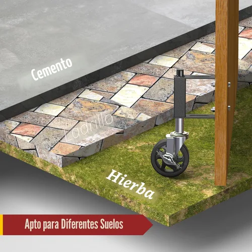 Vista 3 de HOLKIE Lanzador de Puerta con Resorte Resistente, Rueda de Puerta Giratoria con Resorte, Ruedas Giratorias para Puerta de Madera y Valla, Capacidad