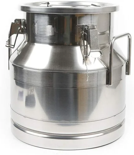 Vista 5 de Latas de leche de 20L/5.25 galones-Barriles de transporte de leche de acero inoxidable, cubo de leche, jarra de aceite, barril de vino, barriles