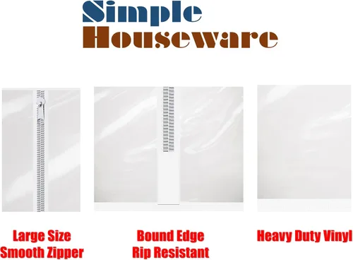 Vista 4 de Simple Houseware Cubierta y soporte de tubo para perchero SimpleHouseware Z-Base (estante de armamento no incluido)