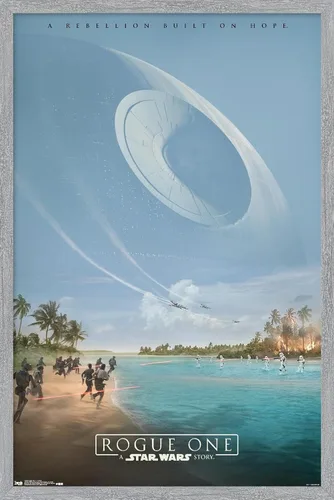 Vista 15 de Trends International Star Wars: Rogue One - Teaser Wall Poster, 14.725" x 22.375", Barnwood Framed Version