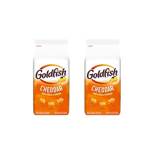 Vista 9 de Goldfish Galletas de queso cheddar, galletas horneadas, bolsa de 6.6 onzas