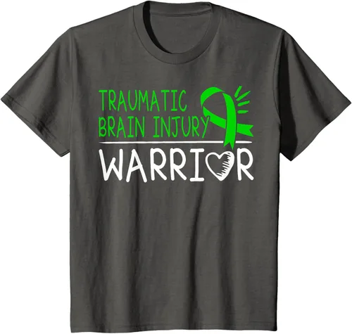 Vista 37 de Camiseta de lesión intracraneal - Camiseta de conciencia TBI, Negro, S