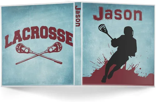 Vista 2 de Carpeta personalizada de 3 anillas Lacrosse - 1 pulgada