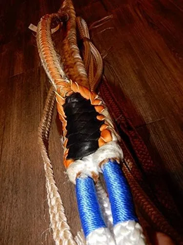 Vista 8 de Alligator Bull Rope White Nylon 9x7 RH 3/4" x 3/4" Soft Bull Riding - Cuerdas de toro EPT 16