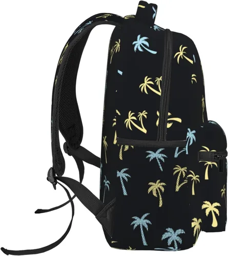 Vista 3 de Palmeras Mochila Casual de Gran Capacidad Ligero Ajustable Para Hombre Para Mujer, Palmeras 42