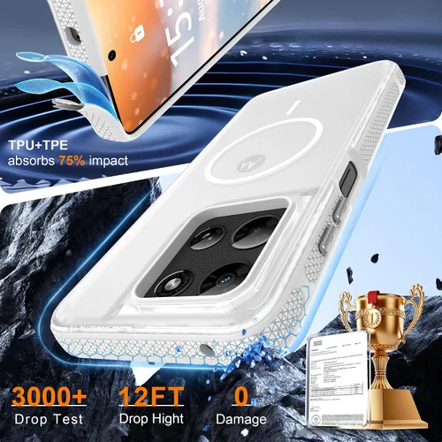 Vista 60 de Jshru Funda para Samsung Galaxy S26 Plus/Galaxy S25 Plus: para Galaxy S24 Plus [compatible con Magsafe] [2 protectores de pantalla HD] cubierta