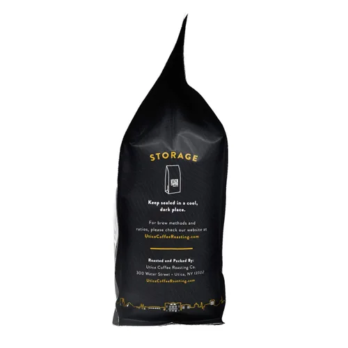 Vista 3 de Utica Coffee Roasting Co. Adirondack Specialty - Café molido tostado medio Bolsa resellable de 16 onzas