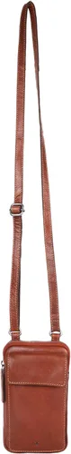 Vista 6 de Bolsos cruzados pequeños de cuero genuino para mujer, bolso de teléfono celular, bolso casual de moda con correa ajustable