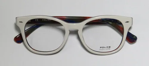 Vista 2 de Police V1739 MensWomens Designer Full-rim Spring Hinges Ophthalmic Nerd Style EyeglassesEye Glasses