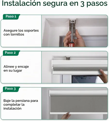Vista 9 de Allesin Persianas motorizadas inteligentes con control remoto, persianas enrollables opacas Zigbee, no necesita concentrador, control por Alexa