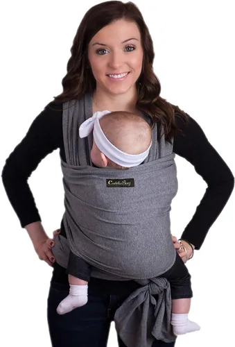 Vista 2 de Cuddlebug Paquete de mantas de muselina para bebé en color gris